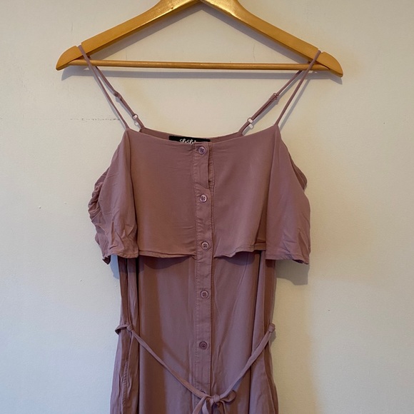 LuLu’s Off-Shoulder Maxi Dress - Picture 2 of 4